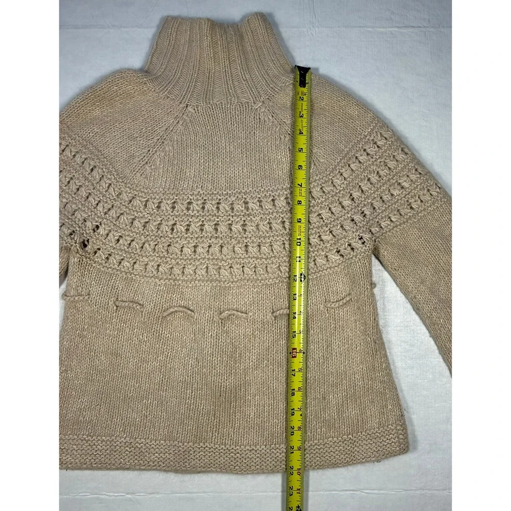 5/48 Saks‎ Fifth Ave Angora Rabbit Hair Silk Blend Turtleneck Sweater Size M